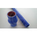 Slangstuk siliconen, met inlage | blauw | Ø 19 mm | 1 meter